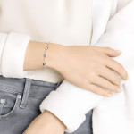 Swarovski Taşlı   Bileklik  (Altın Kaplama)